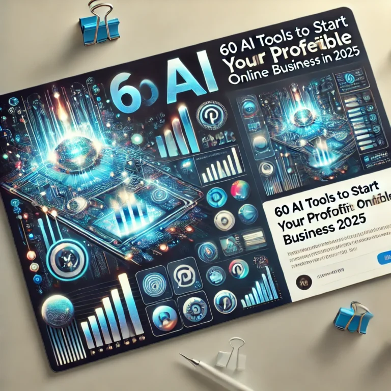 60 AI Tools To Start Your Profitable Online Business In 2025.