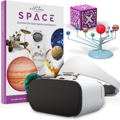 Let's Explore VR Headset for Kids - STEM Gift Box | A Virtual Reality Family Friendly Adventure | Explore Our Solar System with VR Headset for Phone