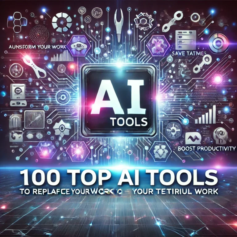 100 Top AI Tools to replace your tedious work.