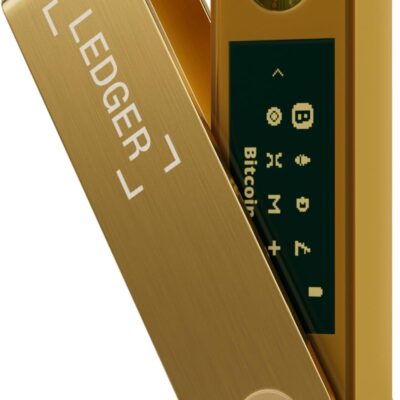 Ledger Nano X - Secure and manage your crypto & NFTs on-the-go with our Bluetooth-enabled hardware wallet (Gold)