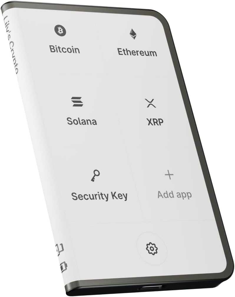 Ledger STAX - Next-Gen Secure Touchscreen Crypto Wallet with Curved E Ink Display